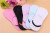 The ship socks lady candy color invisible boat socks with silica gel to prevent slipping.