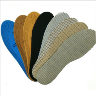 3mm white/black/yellow latex spring and summer comfortable breathable linen anti-odor insoles.