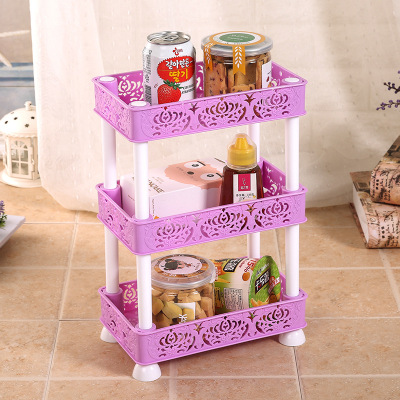 Multi - functional plastic multi-layer belt pulley receiving rack and heavy duty kitchen rack.