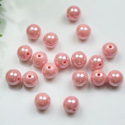 Plastic beads loose beads hand string bracelet with loose beads solid color