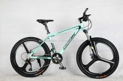 The 26 \"21 speed mountain bike high carbon steel frame body wheel new bicycle.