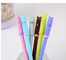 Cute Cartoon Creativity Style Fresh Gel Pen Printable Logo Signature Pen Ballpoint Pen Black