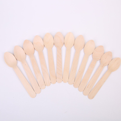 One-Yuan Store Stall Hot Tableware Factory Promotion Disposable Wooden Spoon Environmental Protection Daily Necessities Department Store Wholesale