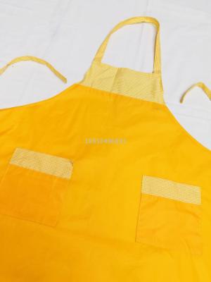 The kitchen USES a custom apron advertising apron to advertise apron and PvC apron.