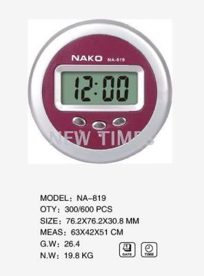The factory sells NAKO NA-819 car electronic clock mini electronic clock small alarm clock.