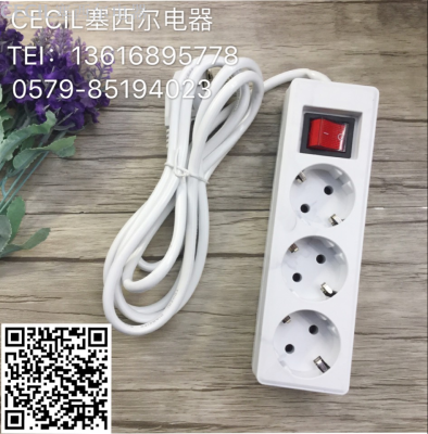 European plug board 03 3W2M line good quality and cheap Cecil electrical appliances