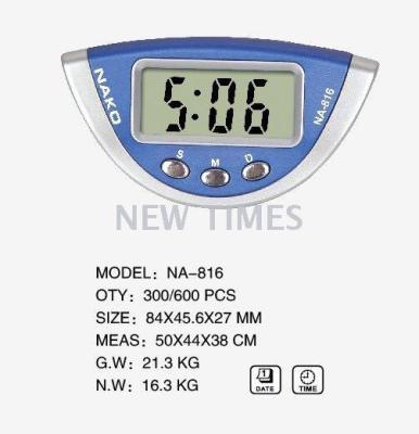 The factory sells NAKO NA-816 car electronic clock mini electronic clock small alarm clock.