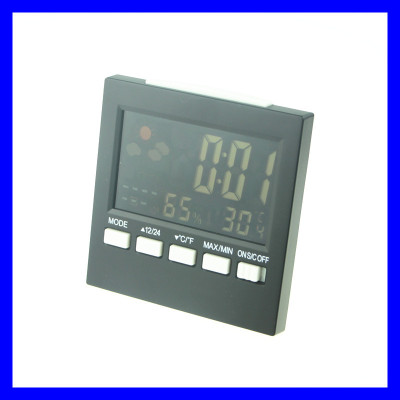 Household super - screen electronic temperature and humidity meter display clock alarm clock.