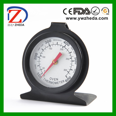 Stainless steel thermometer electric oven thermometer for use in oven.