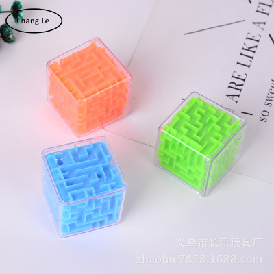 New transparent 3d maze rubik's cube three-dimensional rolmaze beads through the education children's early education puzzle toys wholesale