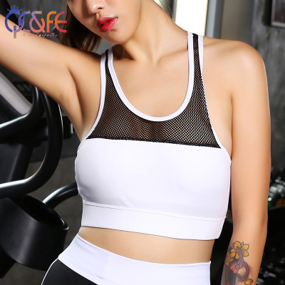 Sleeping without steel ring mesh, the American back sports bra speed dry anti-shock fitness yoga jogging underwear.