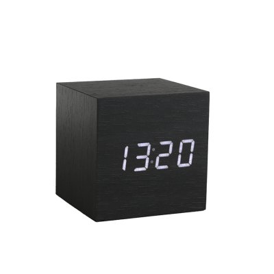 Zhe da alarm clock student clock shows the night light voice control creative fashion thermometer bedside clock.