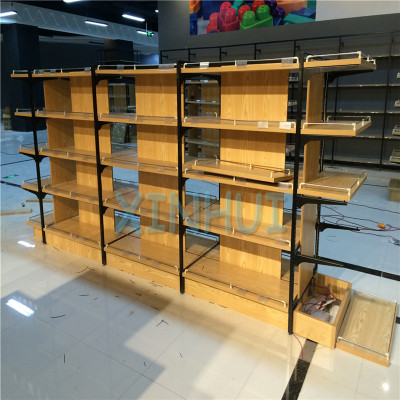 High quality  wholesale wooden supermarket shelf from China factory