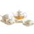 A tea set with high temperature and high temperature.