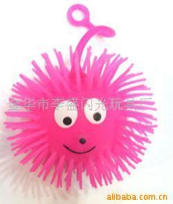 Supply glitter fluff-mohair ball-yoyo ball (photo)3 ball, light toy.