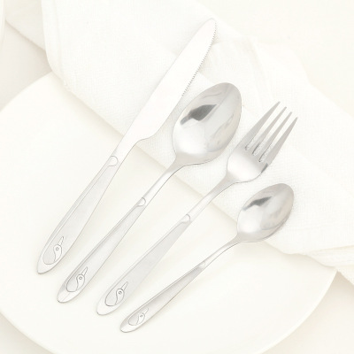 Chengfa stainless steel tableware swan cutlery spoon four components stainless steel cutlery spoon manufacturers direct sales