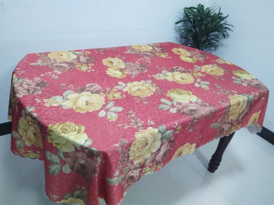 European - style printed jacquard tablecloth all polyester edge table tablecloth