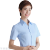 White shirt women decorated body look thin short sleeves OL anti-exposure business striped uniforms inch women