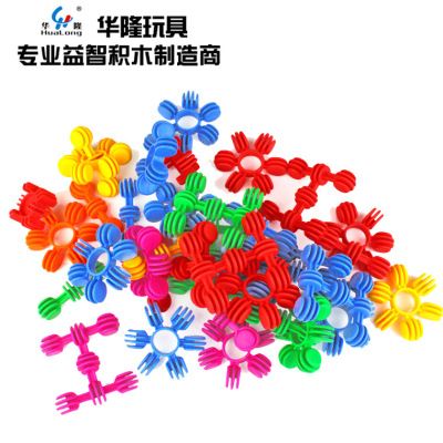 Hualong toy manufacturers direct desktop puzzle building blocks DIY puzzle toys kindergarten special toy building blocks