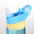 Disney kids straw plastic water cup baby learning cup button handle cartoon patent water cup