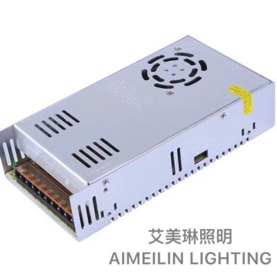 LED lamp with adaptor power transformer 220V to 12V switch power supply.