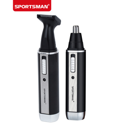 SPORTSMAN Electric Hair Trimmer Nose Hair Scissors Nostril Cleaning Man SM-406 Two-in-one