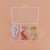 Color bag plastic red and white yellow right Angle hook plate 20 pieces.