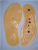 Gold leaf yellow PVC foot sole massage insole female