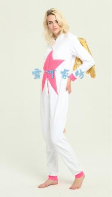 Pajamas zipper white tianma unicorn gold wings 2018 new style