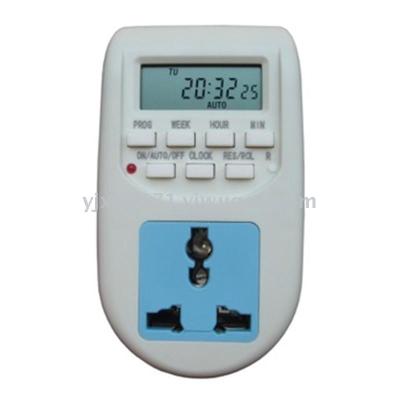 British standard foreign trade timer socket large screen LCD electronic timing socket