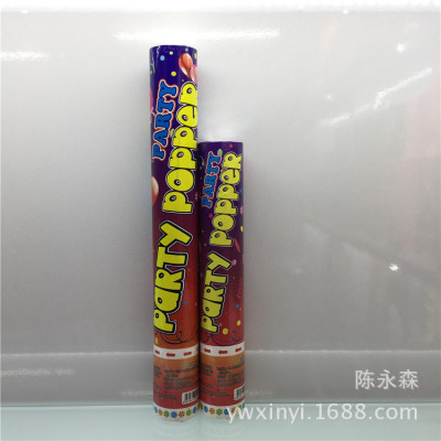 Wedding ceremony celebratory gun PARTY fireworks opening ceremony flowers English colored paper PARTY POPPER.