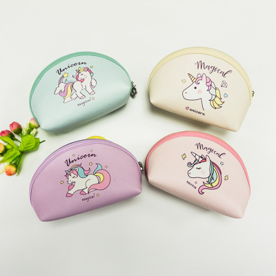 Semicircle wash toiletrie bag hand in hand bag waterproof receive bag in the new fund, a unicorn series makeup bag