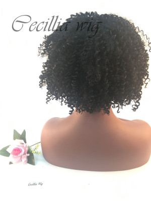 European and American wigs, short hair, curly hair, black, black and black, the top of the sales.