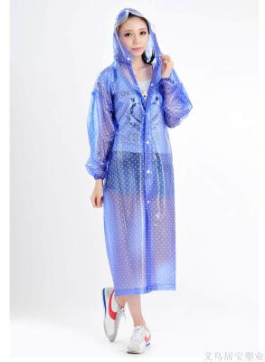 Manufacturer direct selling outdoor transparent polka dot raincoat fashionable high elastic fabric windbreaker