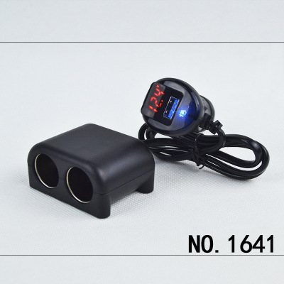 3.1A digital display car charger dual cigarette holder mobile phone usb car charger multi-function universal.