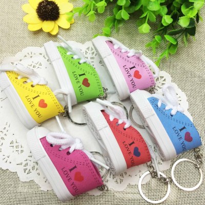 Cute I Love You High-Top Shoes Sneakers Childen of Heaver Keychain Pendant Bag Pendant Wholesale