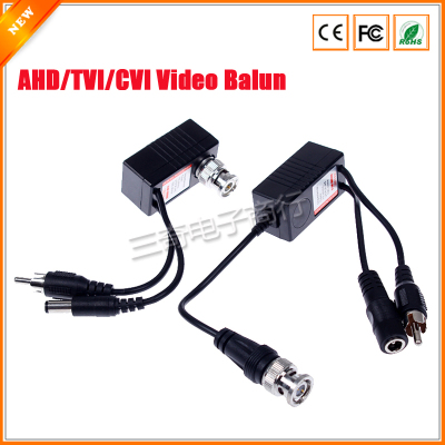 CCTV RJ45 UTP Video Balun Transceiver BNC For AHD CVI TVI Camera With Audio Video Input OutputF3-17162