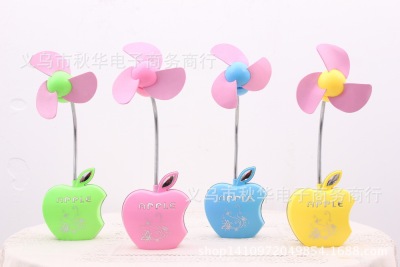 2014 New iPhone Style Rechargeable Fan Color Box Student Direct Charging Mini Little Fan