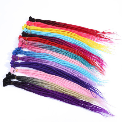 Manufacturers direct sales of Jamaican reggae Nepal dreadlocks with long color waterfall.