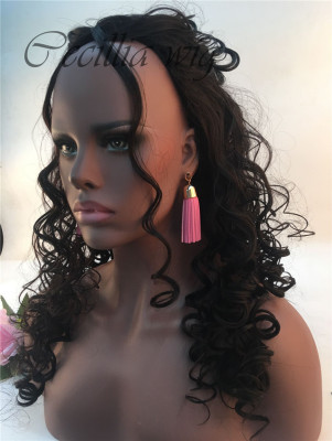 Wig factory wholesale African black wig big wave fashion headsets a generation jiafa.