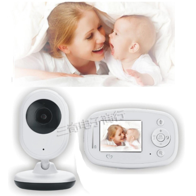2.4' baby monitor audio Zoom IR Night Light Vision Lullaby Temperature Sensor Baby Intercom video nannyF3-17162