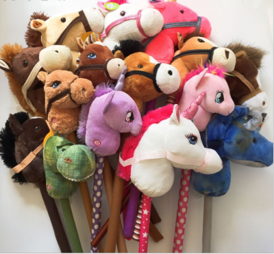 Animal shape horse head stick kindergarten performance props music horse head stick children's toys