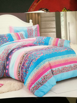 Foreign trade printed active cotton bedding set of four pieces