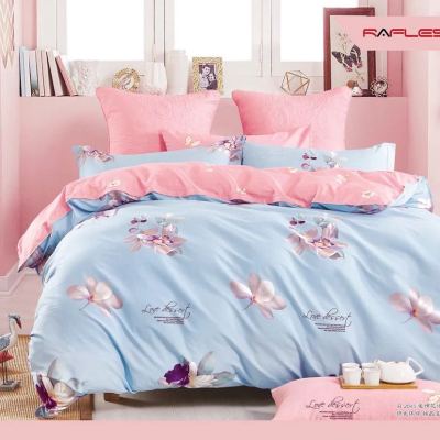 100% cotton four-piece cotton bed sheet with single 1.8 pairs and 1.5 bedclothes.