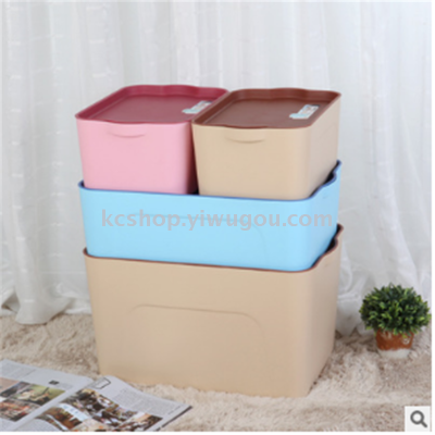 Plastic covered storage cases can be superimposed and the whole basket can be taken in