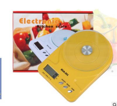 SCA-301 electronic scale steel glass kitchen scale.