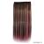 European and American color gradient long straight hair 5 clip piece of hairline without trace.