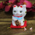 4 inches color cut money lucky cat fired small set piggy bank opening house gifts sw164-165