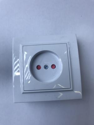 Horizontal plug switch European type light insert wall socket 16A socket.