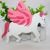 Unicorn luggage brand white horse crane brand animal image PVC soft plastic silicone customized new style